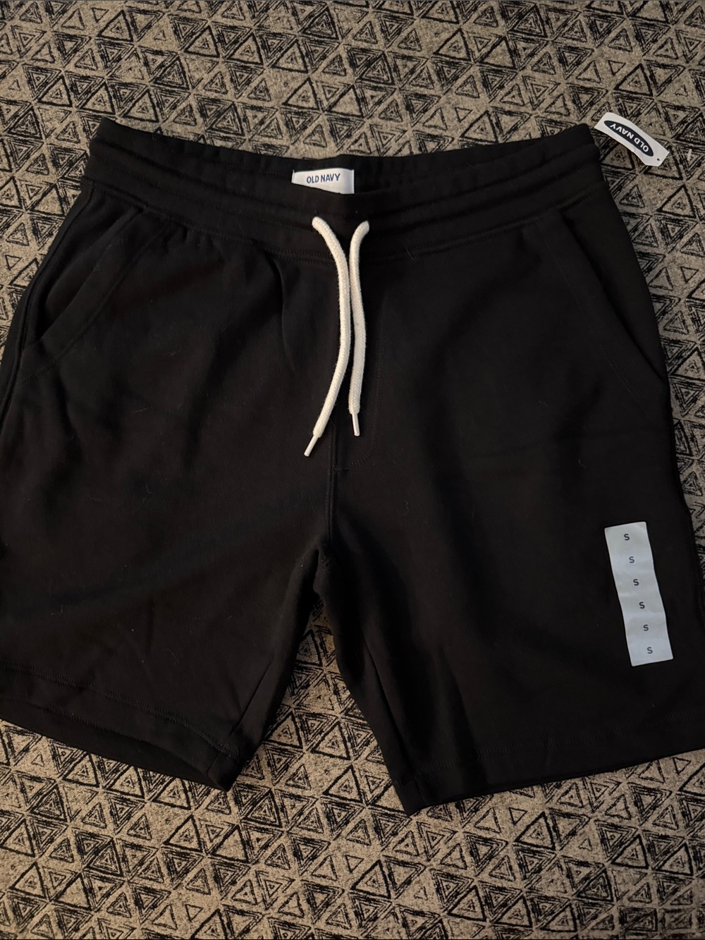 Old Navy Black Athletic Drawstring Shorts with Pockets & Drawstring